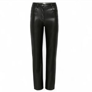 Wildfred Aritzia Melina Straight Leg Faux Leather Pants